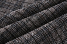 BANANA VOGUE Plaid Woolen Coat Women's Fall Winter 2019 New Korean Loose Retro Medium Long Coat